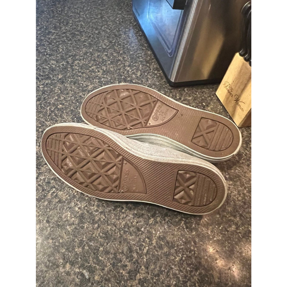 Converse Chuck Taylor All-Star Lifestyle Low Top Sparkling Silver - Picture 10 of 12